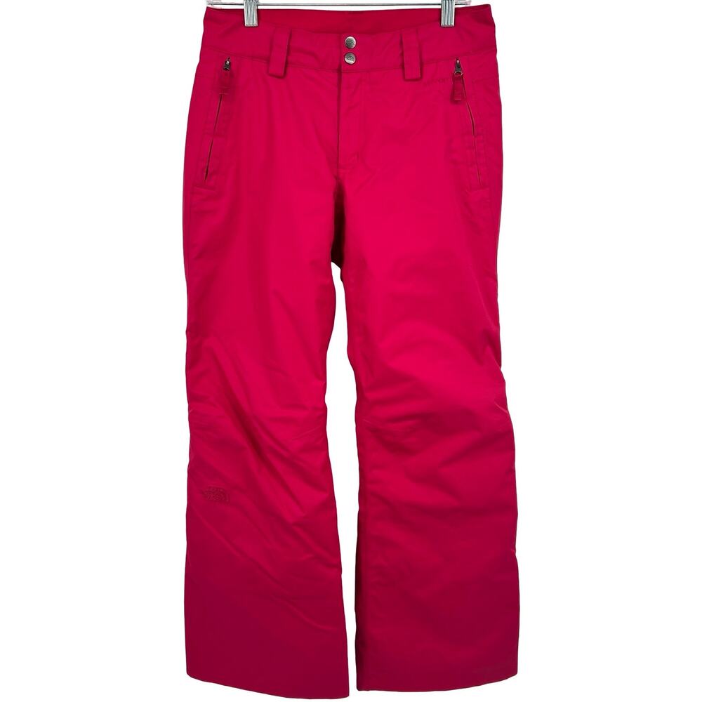 Women's Pink The North Face Hyvent Waterproof Ski Snowboarding Snow Pants Sz S